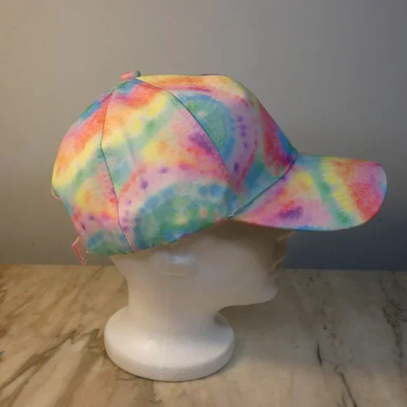 *REDUCED* LAST ONE! Pretty pastel colored tie-dye baseball hat cap - Picture 7 of 8